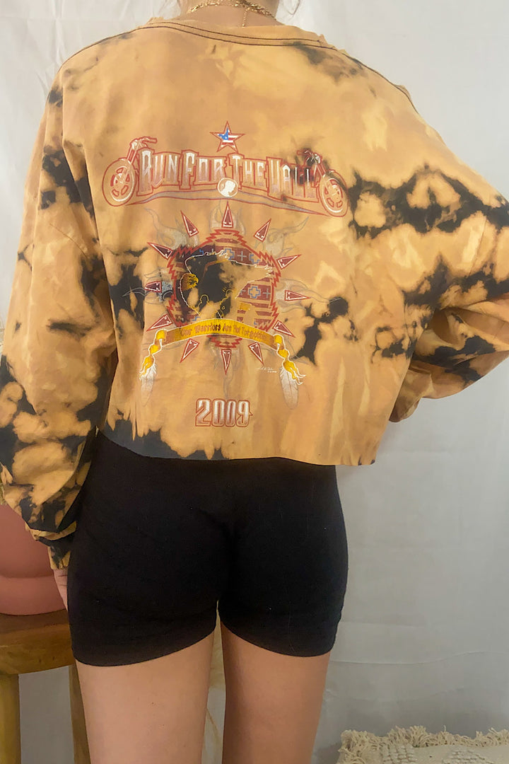 Restyled RFTW Cropped Long Sleeve Tee