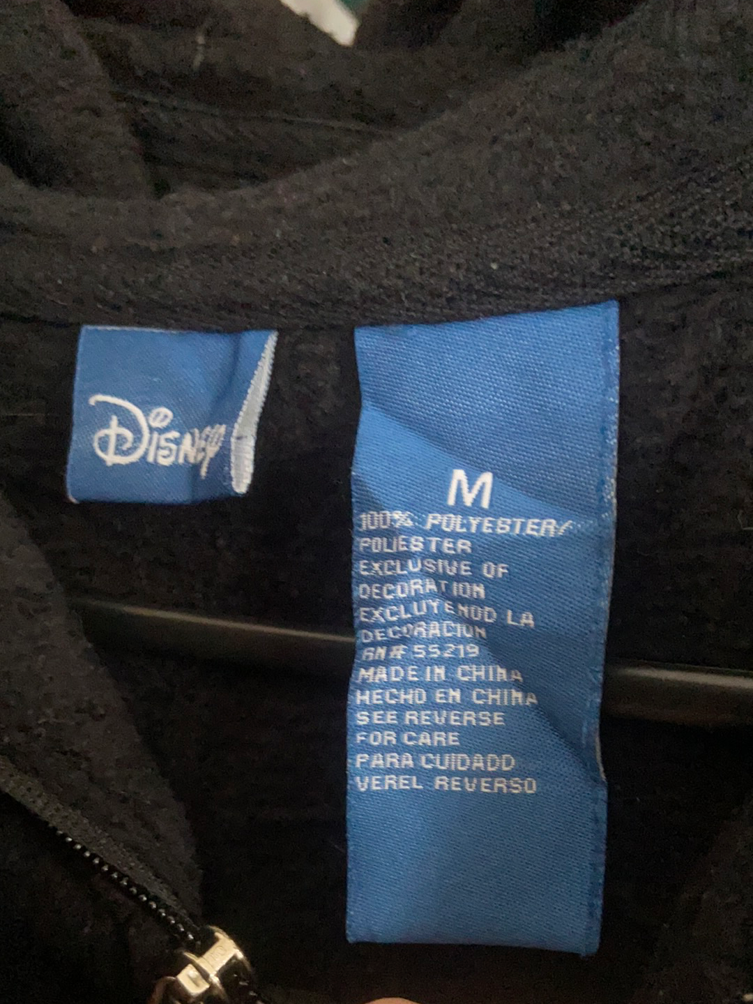 Mickey Zip Through Hoodie - Medium