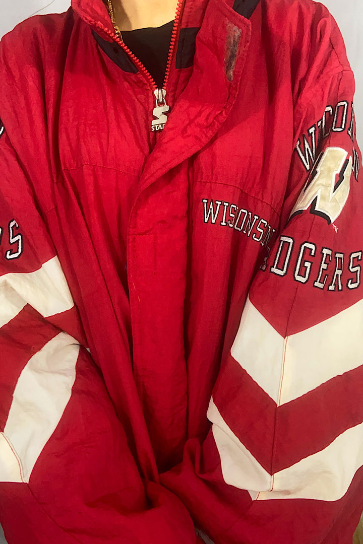 Vintage Wisconsin Badgers Starter Jacket - XL