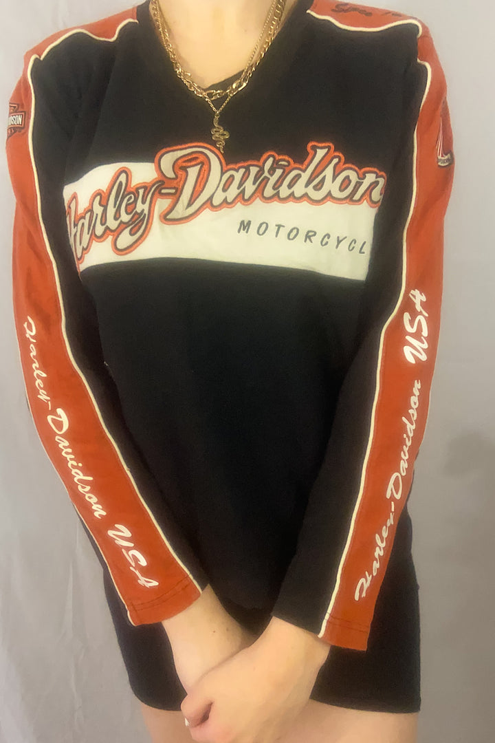 Vintage Harley Davidson Long Sleeve Tee - Large