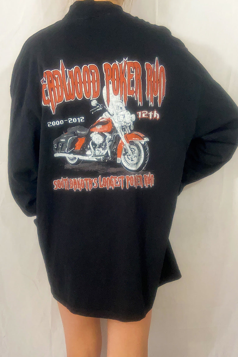 Deadwood Poker Run Long Sleeve Tee