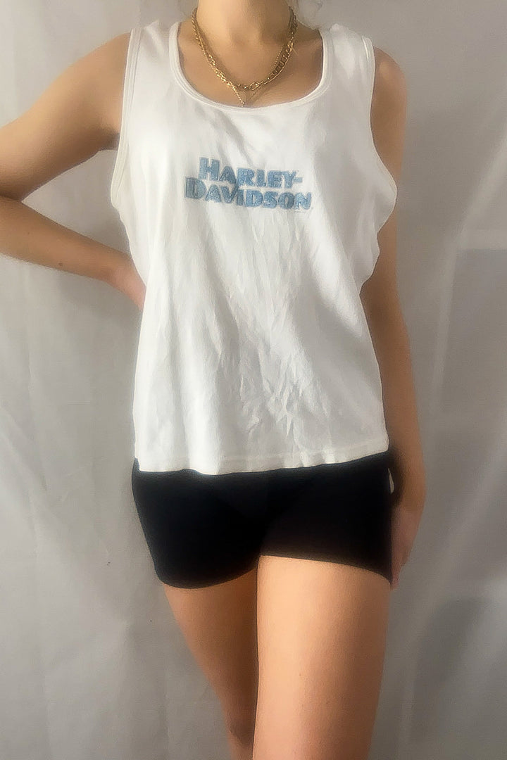 Harley Davidson Cropped Singlet - XL