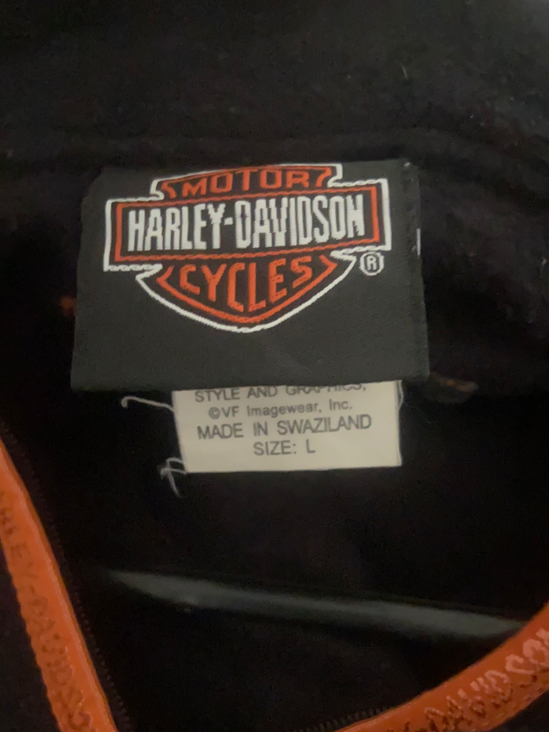 Harley Davidson 1/4 zip Jacket - Large