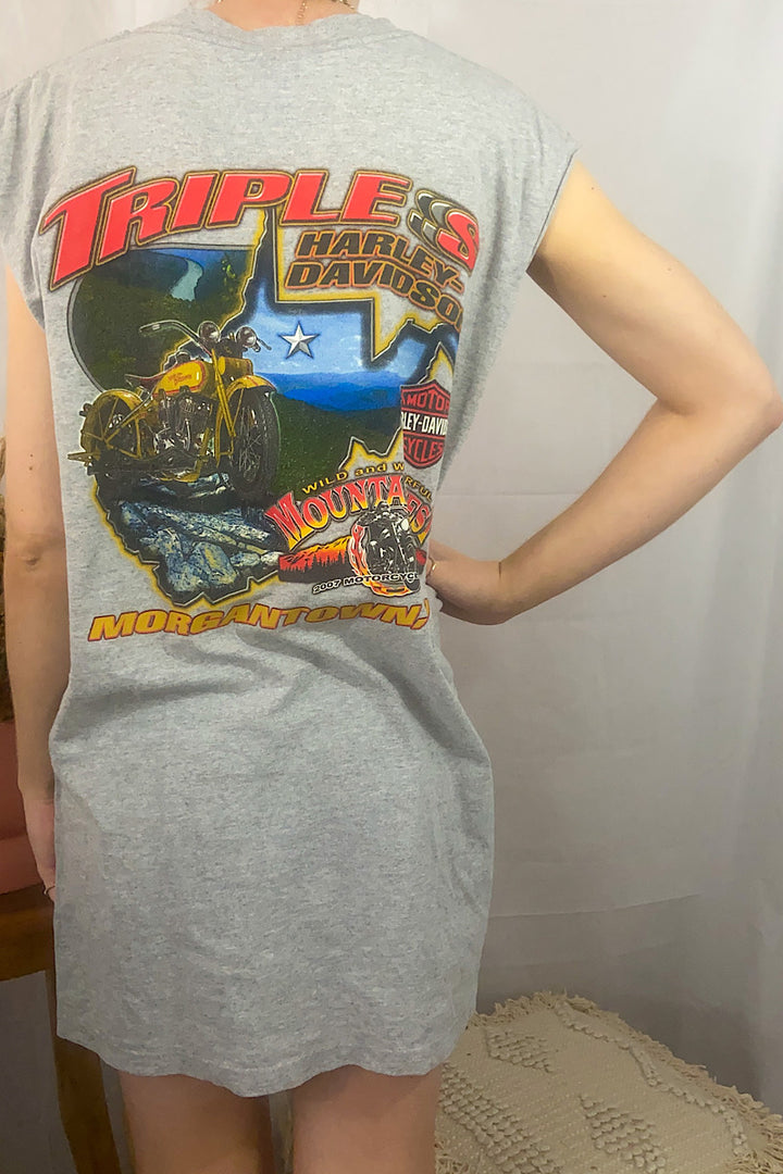 Harley Davidson Cut off Singlet / Tee