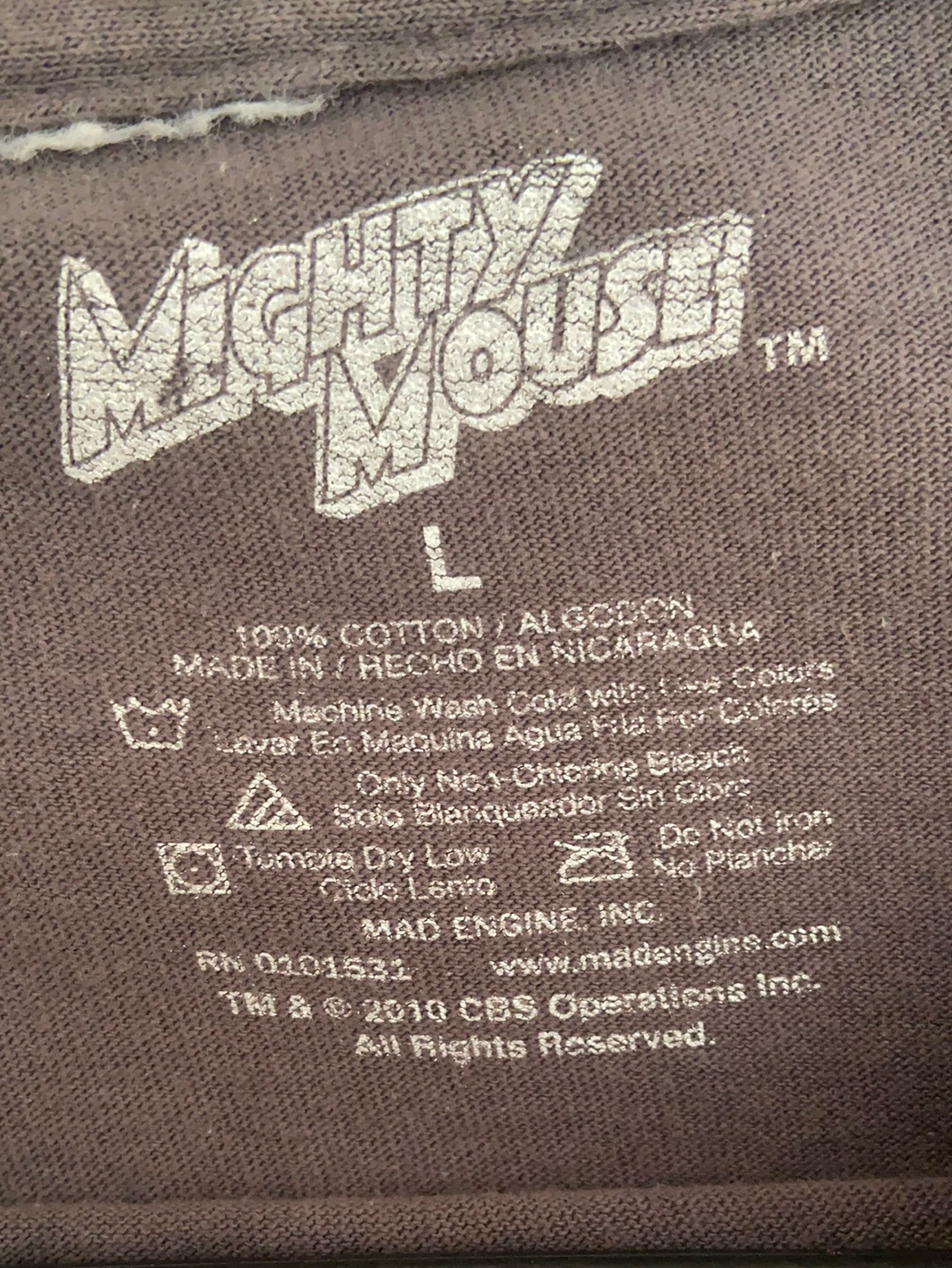 Mighty Mouse Vintage Tee - Large
