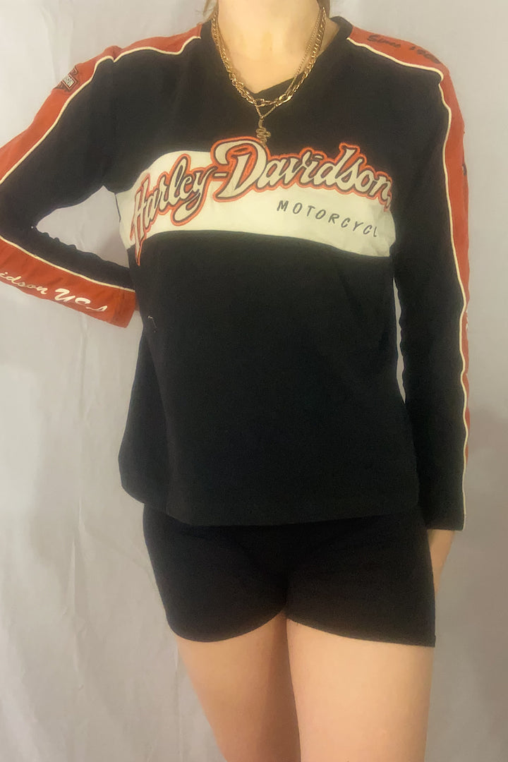 Vintage Harley Davidson Long Sleeve Tee - Large