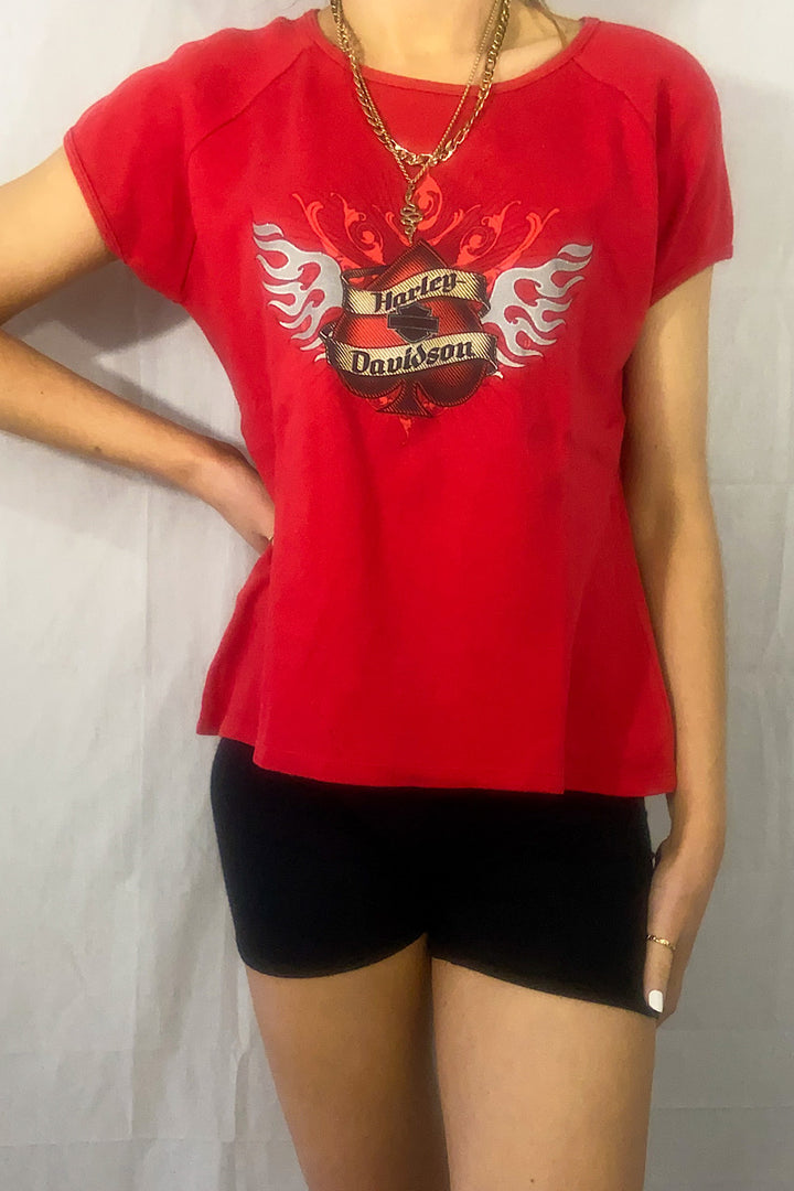 Harley Davidson Cropped Tee