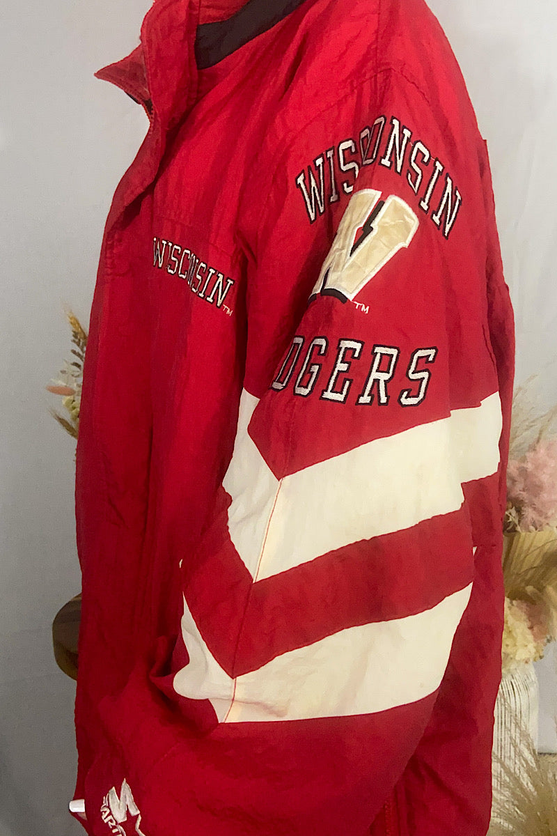 Vintage Wisconsin Badgers Starter Jacket - XL