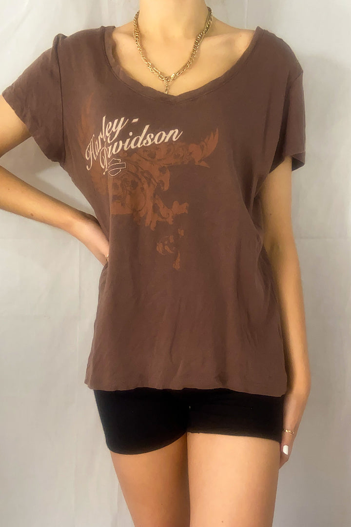 Harley Davidson Cropped Tee - XL