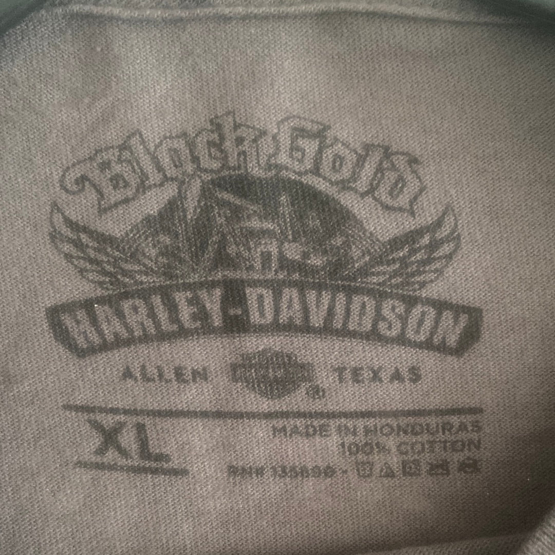 Black Gold Harley Davidson Tee - XL