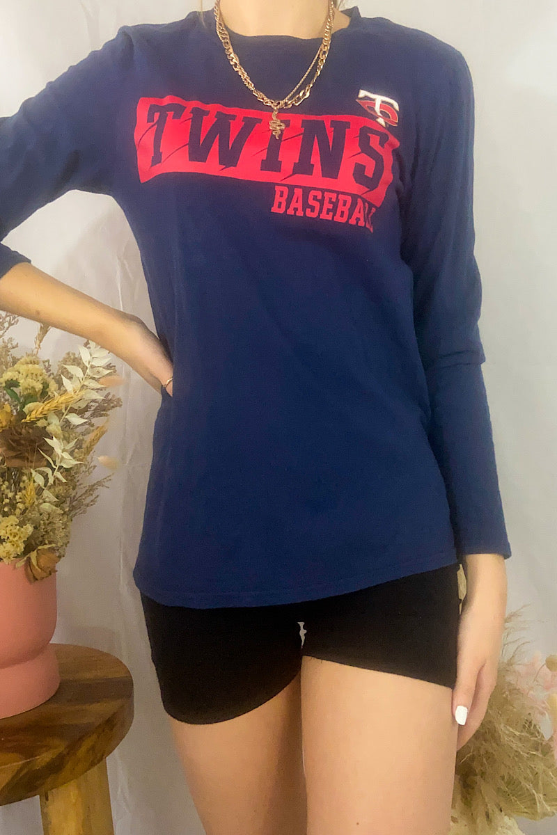 Twins Baseball Long Sleeve Tee - Small