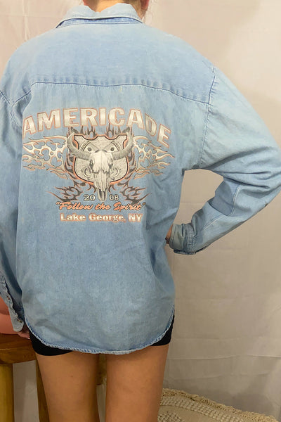 Americade Denim T Shirt - Medium