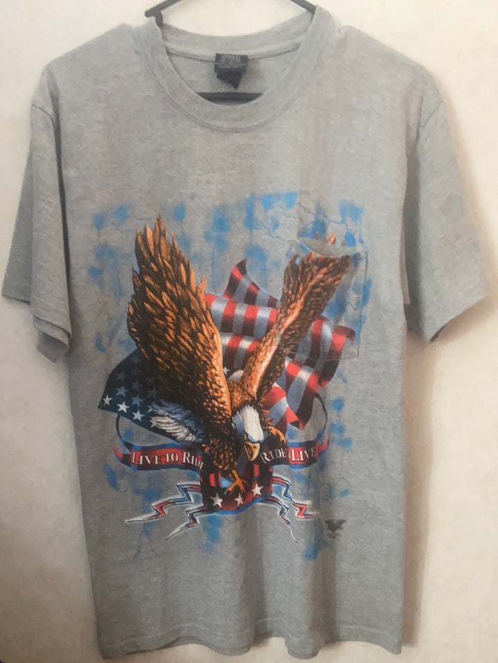 Vintage American Biker Tee - Medium