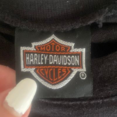 Harley Davidson Cropped Long Sleeve Tee - Small