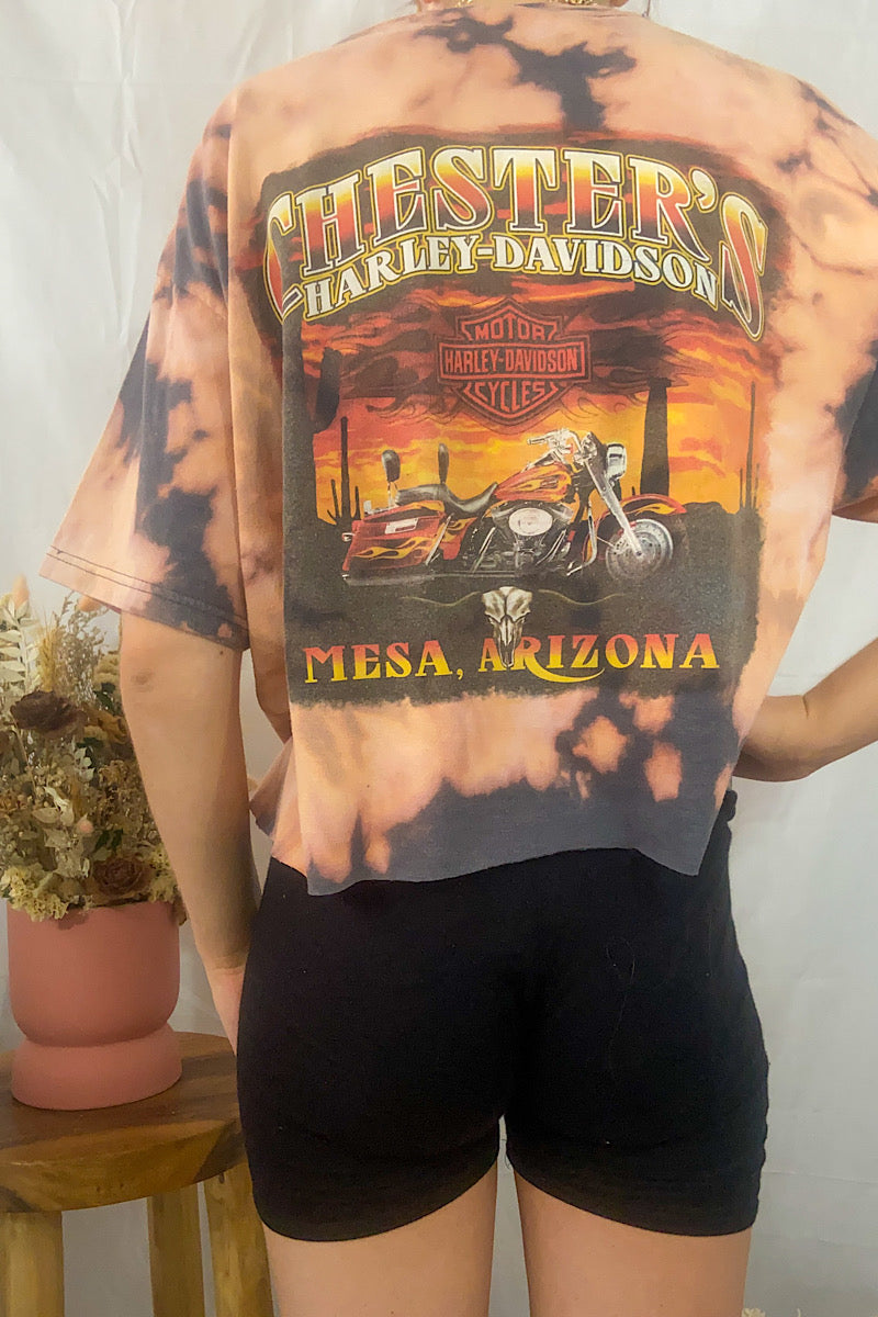 Restyled Harley Davidson  Cropped Tee