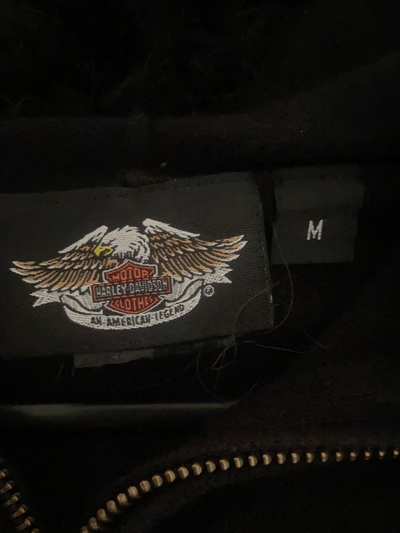 Harley Davidson Zip Up Hoodie - Medium