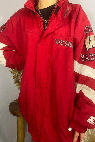 Vintage Wisconsin Badgers Starter Jacket - XL
