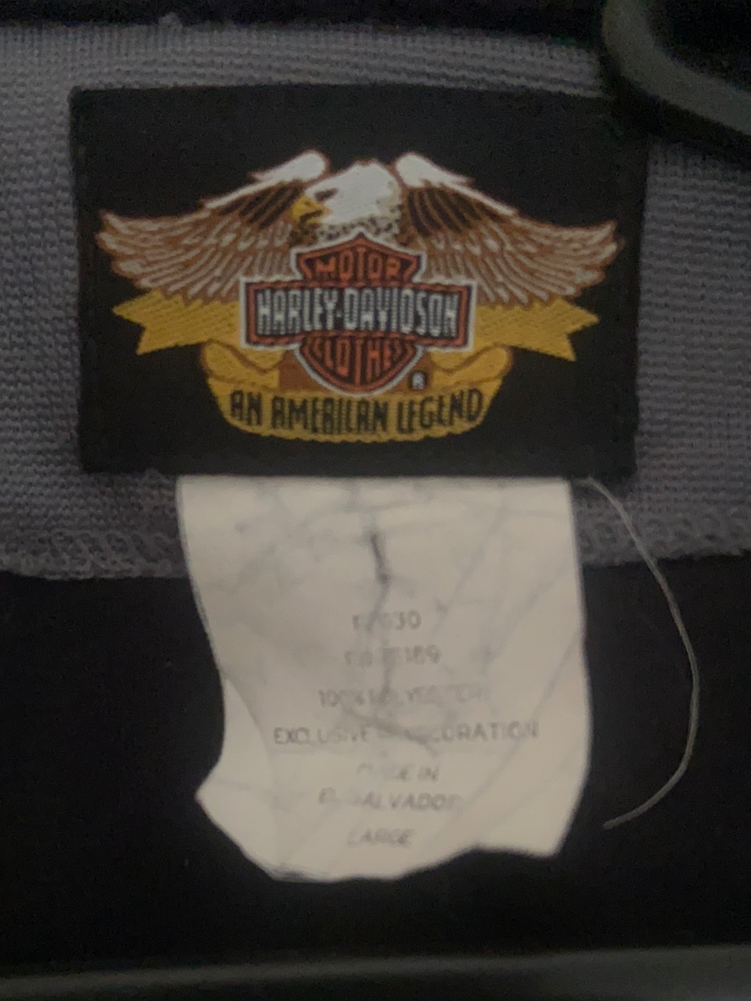 Harley Davidson Button Up Jacket - Large