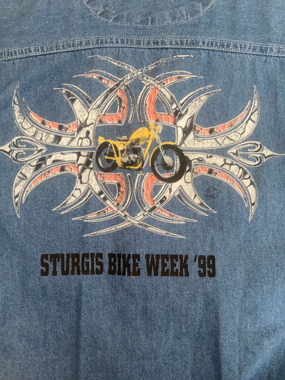 Vintage Sturgis Denim Singlet - XL