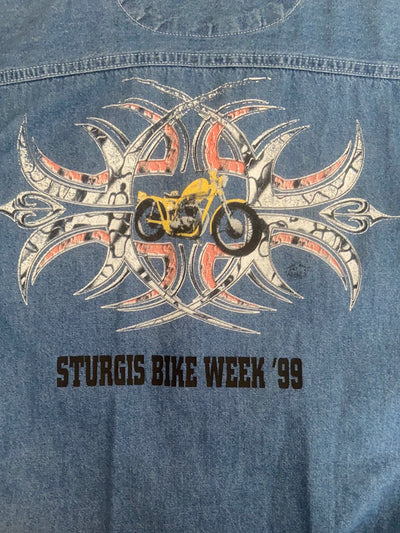 Vintage Sturgis Denim Singlet - XL