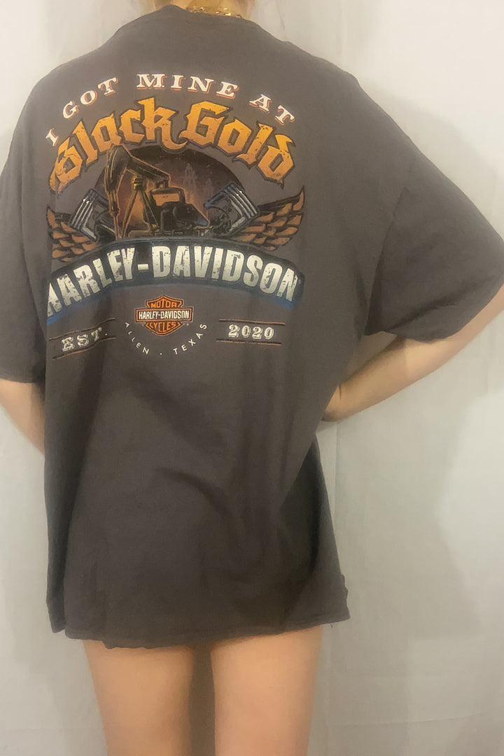 Black Gold Harley Davidson Tee - XL