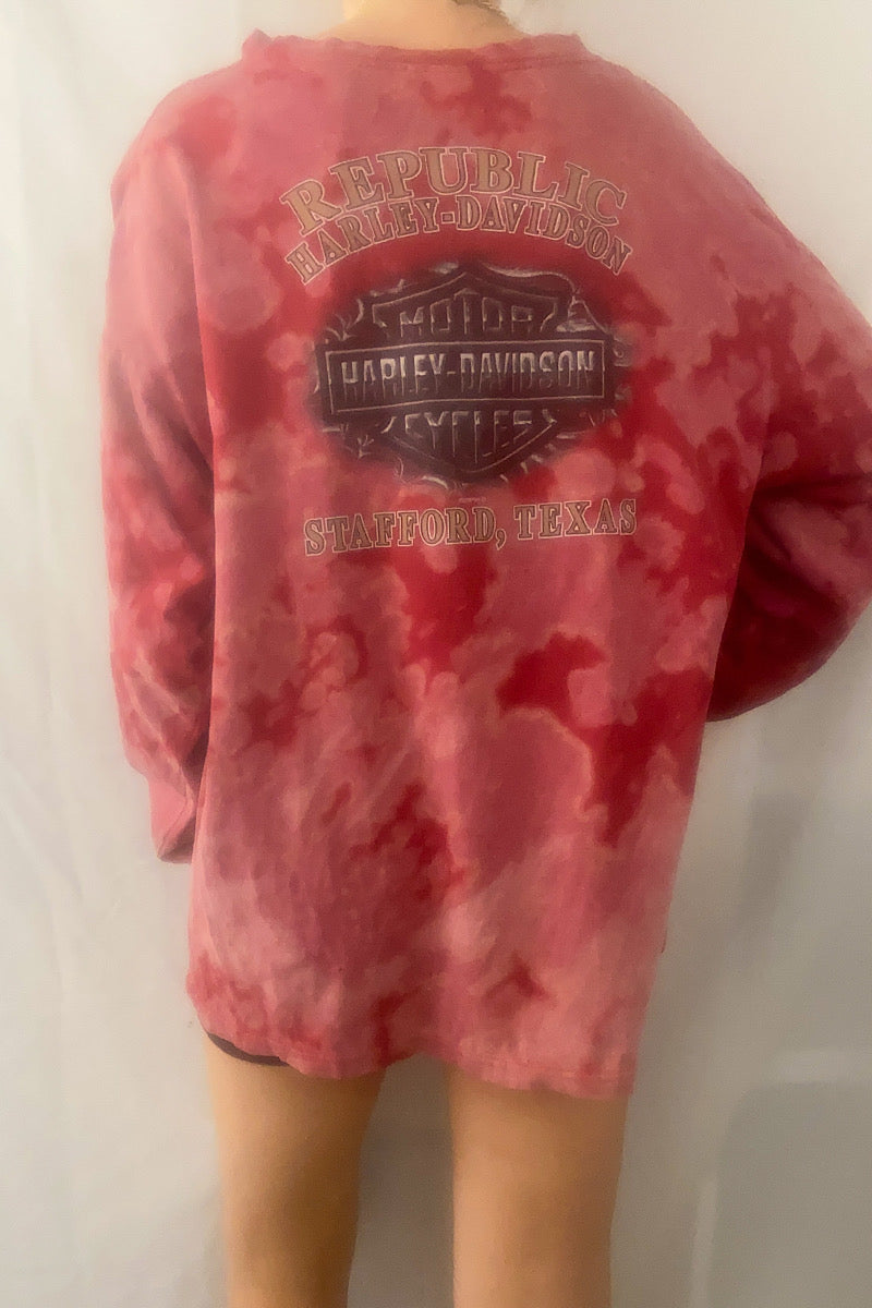 Restyled Harley Davidson Long Sleeve Tee - XL