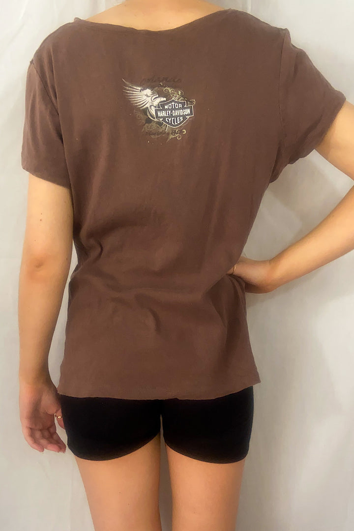 Harley Davidson Cropped Tee - XL